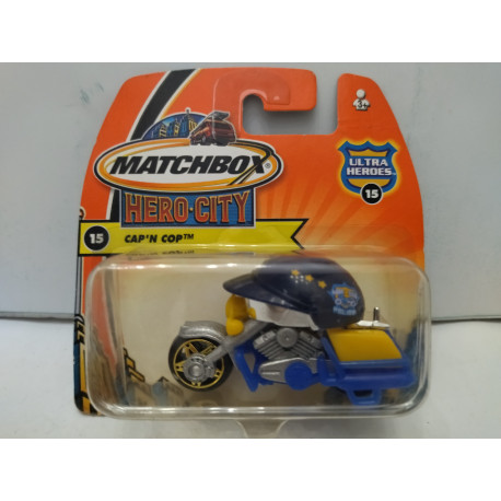 CAP´N COP HERO-CITY ULTRA HEROES 15 1:64 MATCHBOX BOX