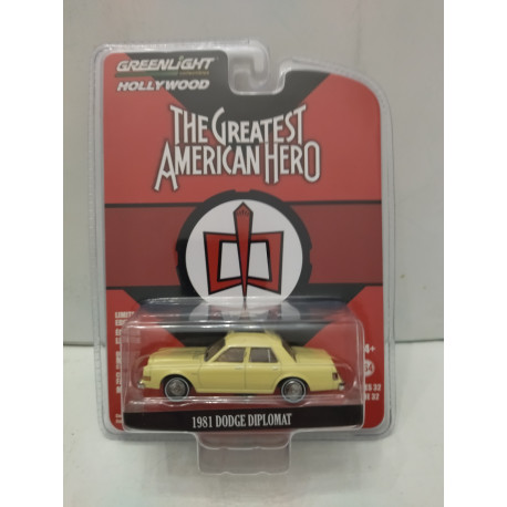 DODGE DIPLOMAT 1981 THE GREATEST AMERICAN HERO HOLLYWOOD 1:64 GREENLIGHT