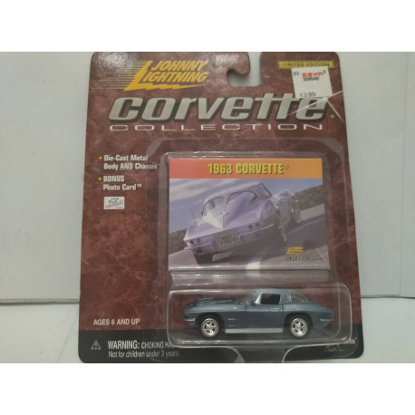 CHEVROLET CORVETTE C2 1963 GREY 1:64 JOHNNY LIGHTNING