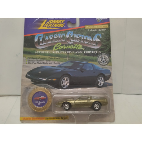 CHEVROLET CORVETTE C4 1995 ZR-1 GOLD CLASSIC CUSTOMS 1:64 JOHNNY LIGHTNING