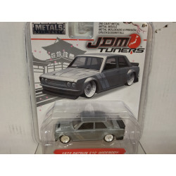 DATSUN 510 1973 WIDEBODY SILVER JDM TUNERS 1:64 JADA TOYS