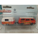 VOLKSWAGEN T3 + CARAVANA/ROULOTTE SAFARI EXPERIENCE 1:62/ apx 1:64 MAJORETTE