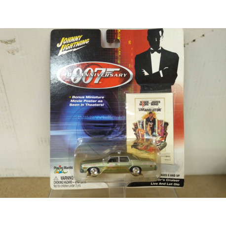 SHERIFF J.W.PEPPER´S CRUISER LIVE AND LET DIE 007 JAMES BOND 1:64 JOHNNY LIGHTNING