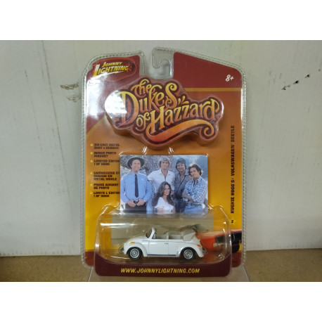 VOLKSWAGEN BEETLE CABRIO HUGHIE THE DUKES OF HAZZARD 1:64 JOHNNY LIGHTNING