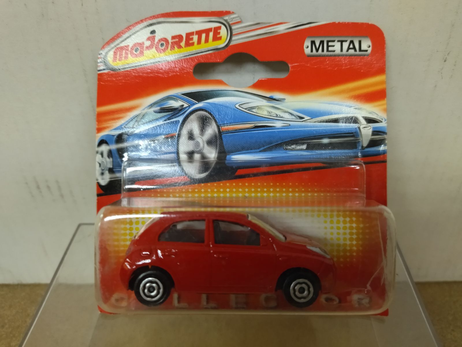 NISSAN MICRA 2003 RED 1:58/apx 1:64 MAJORETTE 214A COLLECTOR - BCN STOCK  CARS