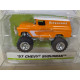 CHEVROLET SUBURBAN 1957 FIRESTONE ORANGE BIG FOOT 4X4 JUST TRUCK 1:64 JADA TOYS