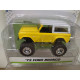 FORD BRONCO 1973 YELLOW/WHITE BIG FOOT 4X4 JUST TRUCK 1:64 JADA TOYS