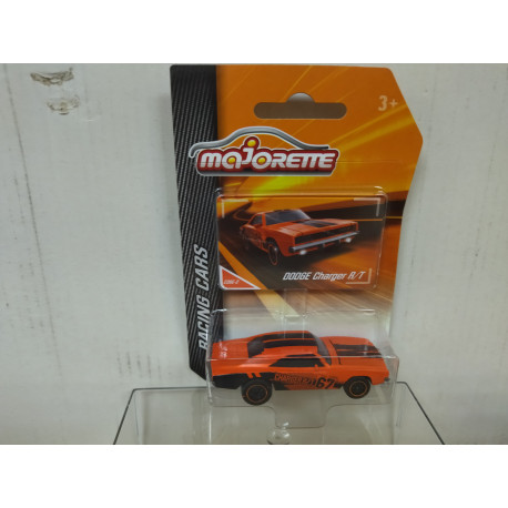 DODGE CHARGER R/T ORANGE/BLACK 1:66/ apx 1:64 MAJORETTE 238E