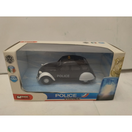 CITROEN 2CV POLICE FRANCE VINTAGE 1:43 MONDO MOTORS