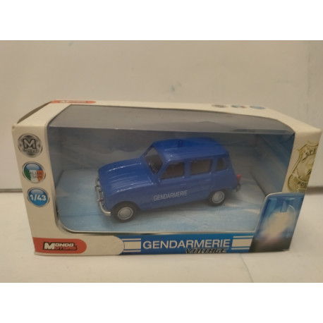 RENAULT 4 FRANCE GENDARMERIE VINTAGE SECURITY 1:43 MONDO MOTORS