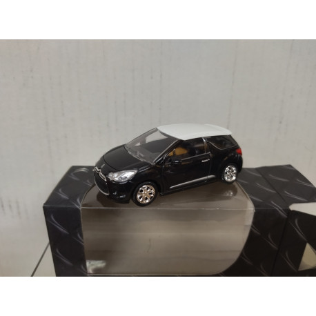 CITROEN DS3 BLACK/WHITE apx 1:64 NOREV 3 INCHES (7,5cm)