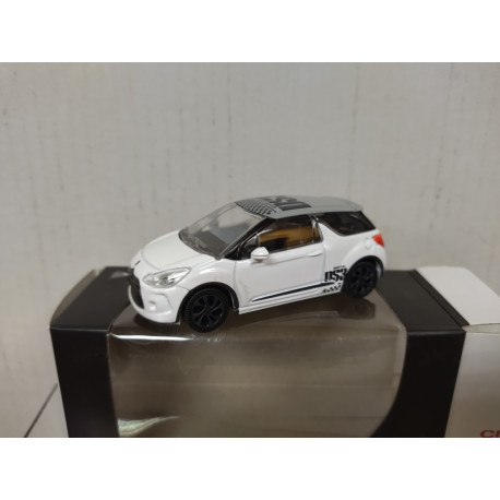 CITROEN DS3 RACING WHITE/GREY apx 1:64 NOREV 3 INCHES (7,5cm)