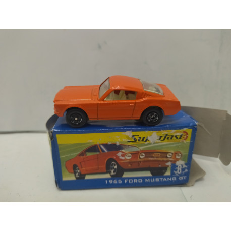 FORD MUSTANG 1965 GT SUPERFAST n8 1:64 MATCHBOX OPEN BOX/CAJA ABIERTA