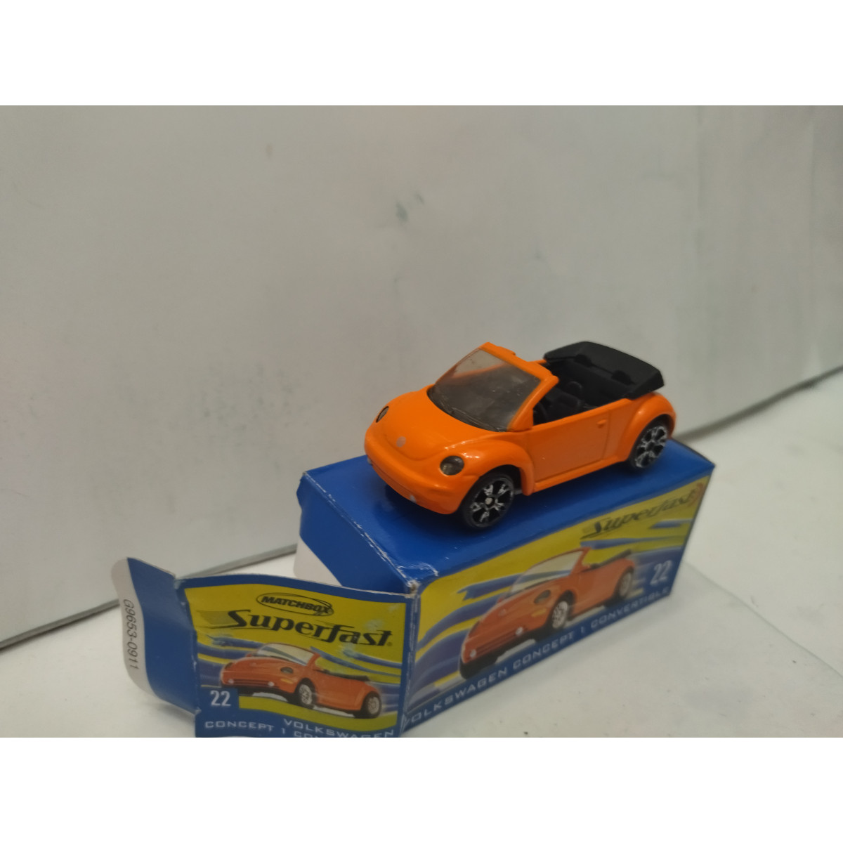 VOLKSWAGEN CONCEPT 1 CONV SUPERFAST n22 1:64 MATCHBOX OPEN BOX/CAJA ABIERTA  - BCN STOCK CARS