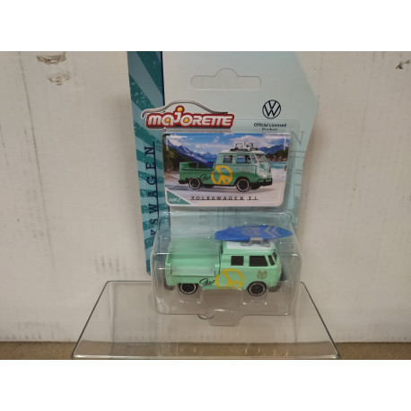 VOLKSWAGEN T1 DOUBLE CAB PICKUP SURF ORIGINALS VW 1:64 MAJORETTE