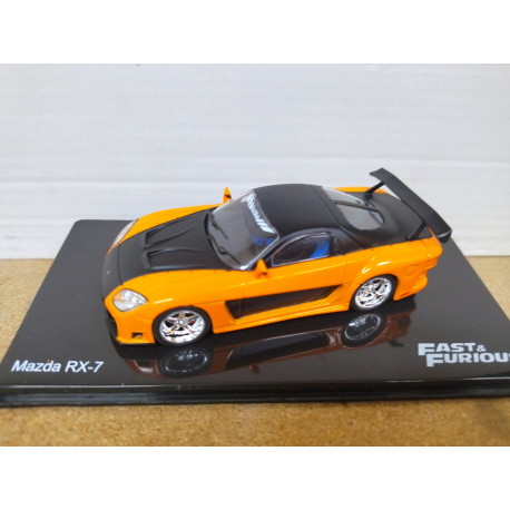 MAZDA RX-7 ORANGE/BLACK FAST & FURIOUS 1:43 ALTAYA IXO