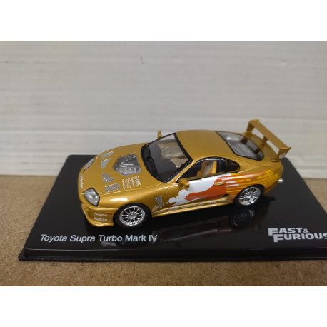 TOYOTA SUPRA TURBO MARK IV GOLD FAST & FURIOUS 1:43 ALTAYA IXO