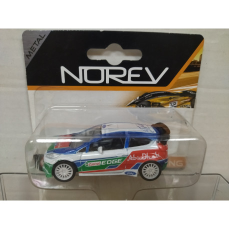 FORD FIESTA WRC EDGE ABU DHABI RACING BLISTER apx 1:64 NOREV 3 INCHES (7,5cm)