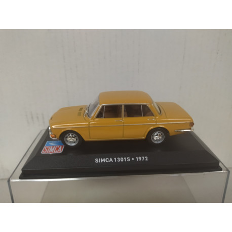 SIMCA 1301 S 1972 ORANGE/BROWN BELLES SIMCA 1:43 ALTAYA IXO