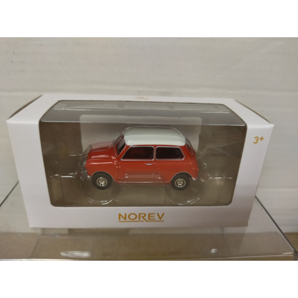 MINI COOPER S 1964 RED/WHITE apx 1:64 NOREV 3 INCHES (7,5cm) - BCN