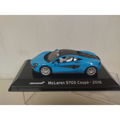 MCLAREN 570S 2016 COUPE BLUE SUPERCARS 1:43 SALVAT IXO