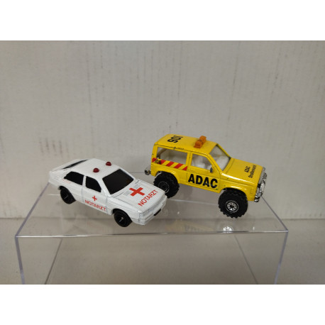 SET 2 CARS ADAC & NOTARZT MADE IN CHINA apx 1:64 NO BOX