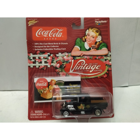 FORD MODEL A 1929 VAN PICKUP VINTAGE COCA-COLA 1:64 JOHNNY LIGHTNING