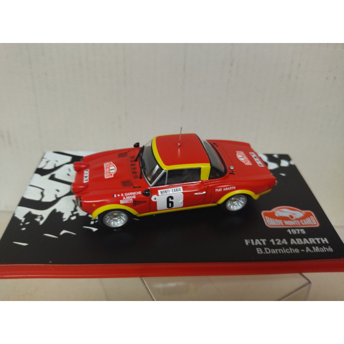 FIAT 124 ABARTH 1975 RALLY MONTE CARLO B.DARNICHE 1:43 ALTAYA IXO - BCN ...