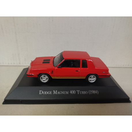 DODGE MAGNUM 1984 400 TURBO RED MEMORABLES MEXICO 1:43 DeAGOSTINI IXO