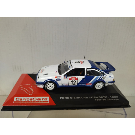 FORD SIERRA 1988 RS COSWORTH RALLY TOUR CORSE CARLOS SAINZ 1:43 IXO ALTAYA