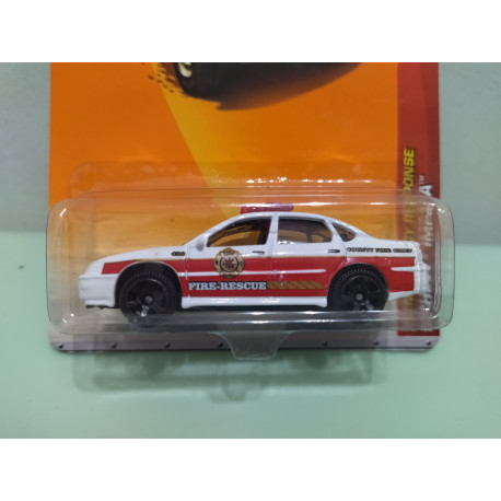 CHEVROLET IMPALA FIRE RESCUE 1:64 MATCHBOX