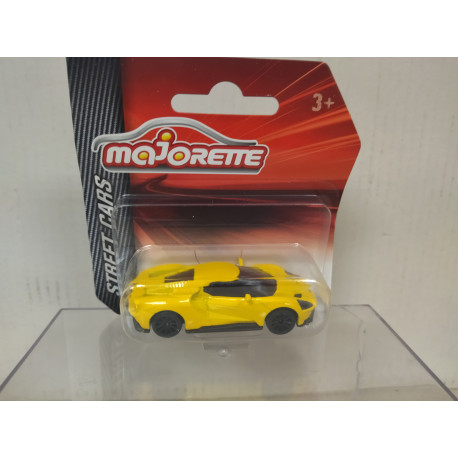 FORD GT YELLOW STREET CARS 1:63/apx 1:64 MAJORETTE 204B