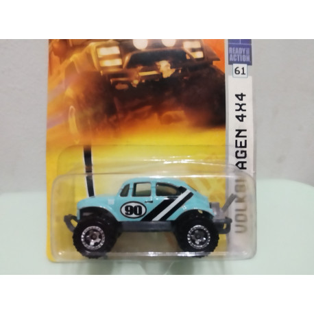 VOLKSWAGEN BEETLE 4X4 BLUE LIGHT n90 MBX 61 1:64 MATCHBOX