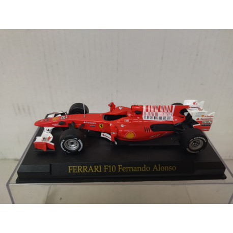 FERRARI F10 FERNANDO ALONSO FORMULA F1 1:43 ALTAYA IXO HARD BOX