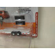 CHEVROLET HHR 2006 RED & OPEN CAR TRAILER 1:64 JOHNNY LIGHTNING