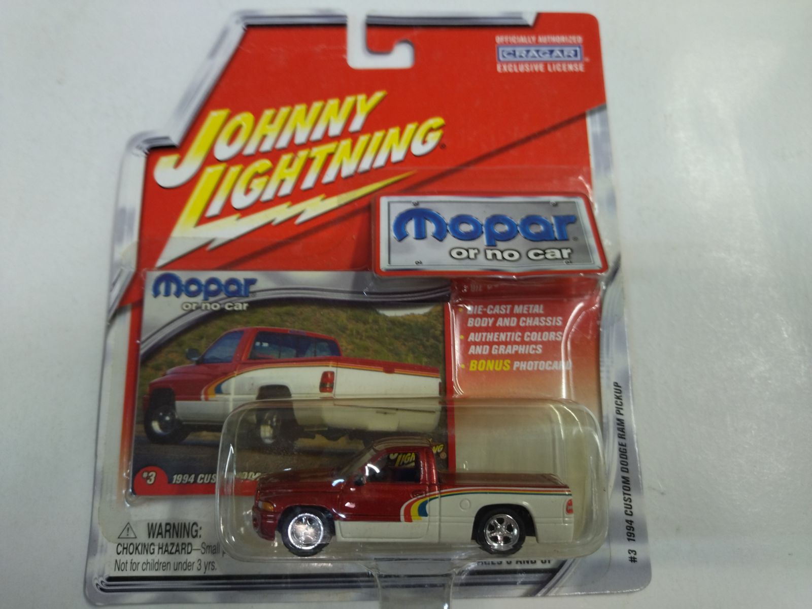 DODGE RAM 1994 PICKUP CUSTOM MOPAR OR NO CAR 1:64 JOHNNY LIGHTNING - BCN  STOCK CARS