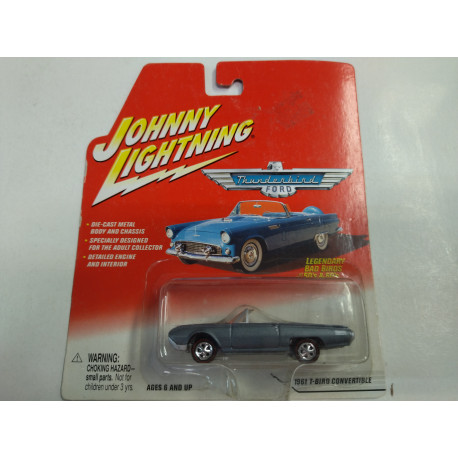 FORD THUNDERBIRD 1961 CONVERTIBLE LEGENDARY T-BIRD & FORD 1:64 JOHNNY LIGHTNING