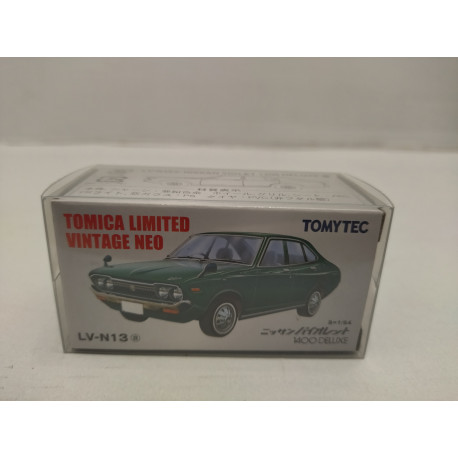 NISSAN VIOLET 1400 DELUXE GREEN 1:64 TOMICA LIMITED VINTAGE NEO N-13a