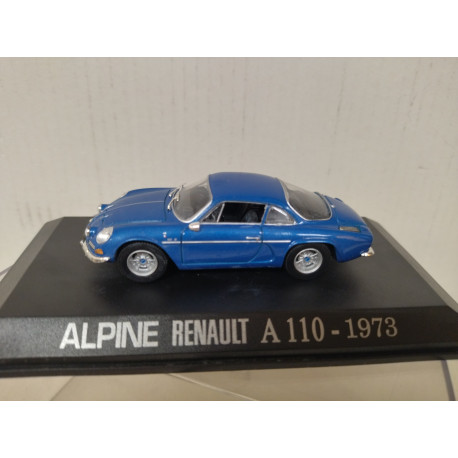 ALPINE A110 RENAULT 1973 BLUE 1:43 HACHETTE UH