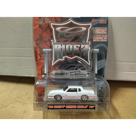 CHEVROLET MONTE CARLO 1986 SS WHITE G-RIDEZ 1:64 MAISTO