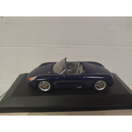 PORSCHE BOXSTER CABRIOLET IRISBLAU MET 1:43 MINICHAMPS