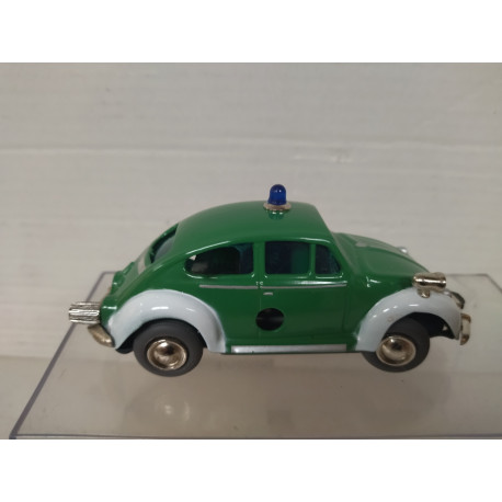 VOLKSWAGEN BEETLE POLIZEI MICRO RACER 1039P SCHUCO DEFECT/RUEDAS GIRADAS