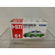 TOYOTA CROWN TAXI GREEN/WHITE 1:63/apx 1:64 TOMICA 51