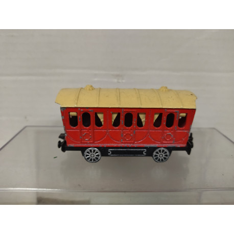 WAGON TRAIN/VAGON TREN RED 1:87/apx 1:64 MAJORETTE NO BOX