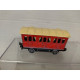 WAGON TRAIN/VAGON TREN RED 1:87/apx 1:64 MAJORETTE NO BOX