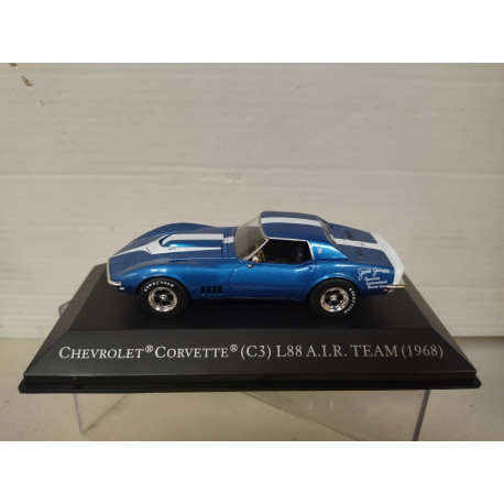 CHEVROLET CORVETTE C3 1968 L88 AIR TEAM AMERICAN CARS 1:43 ALTAYA IXO