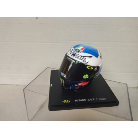 CASCO/HELMET 2020 MISANO RACE 1 VALENTINO ROSSI 1:5 SPARK ALTAYA