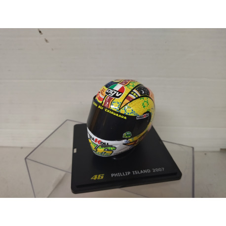 CASCO/HELMET 2007 PHILLIP ISLAND VALENTINO ROSSI 1:5 SPARK ALTAYA