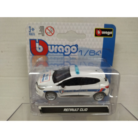 RENAULT CLIO POLICE MUNICIPALE 1:64 BBURAGO