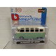 VOLKSWAGEN T1 GREEN/WHITE 1:64 BBURAGO